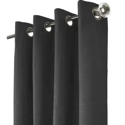Thermaplus Shadow Grommet Top Energy Saving 100% Blackout Single Curtain Panel