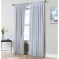 Thermaplus Ventura Tab Top Energy Saving 100% Blackout Set of 2 Curtain Panel