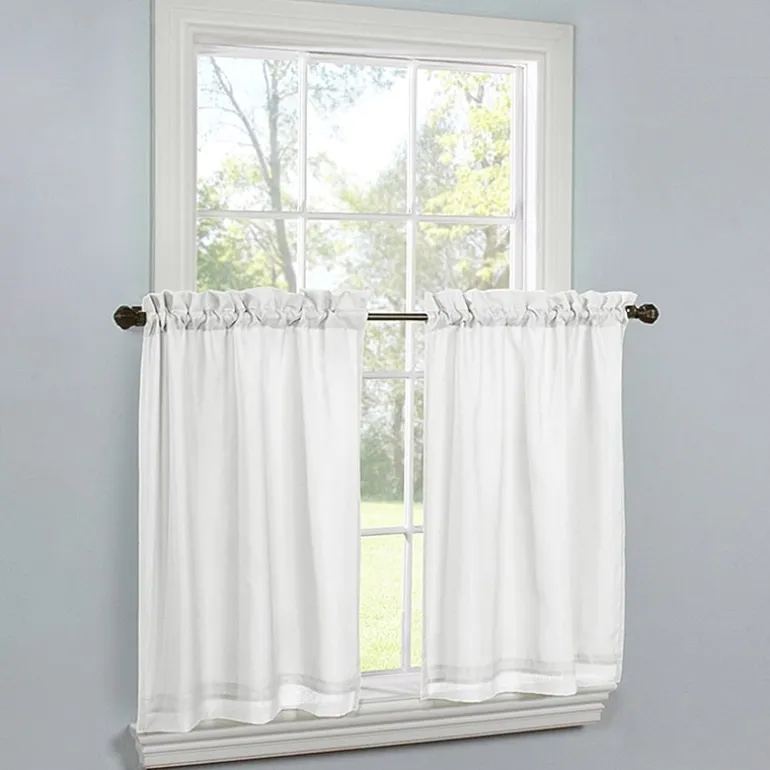 THERMAVOILE™ Rhapsody Lined 2-pc. Rod Pocket Window Tier