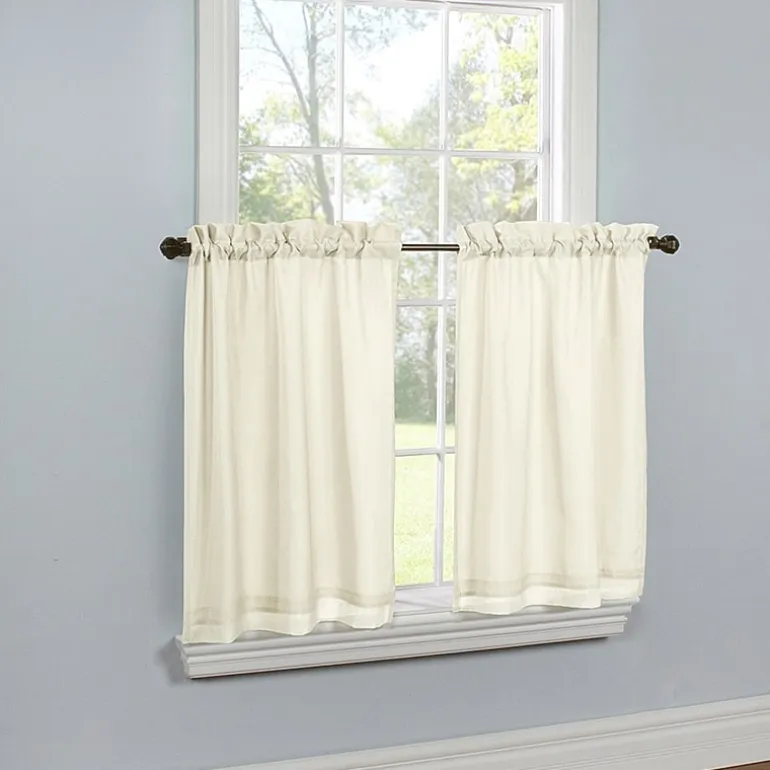 THERMAVOILE™ Rhapsody Lined 2-pc. Rod Pocket Window Tier