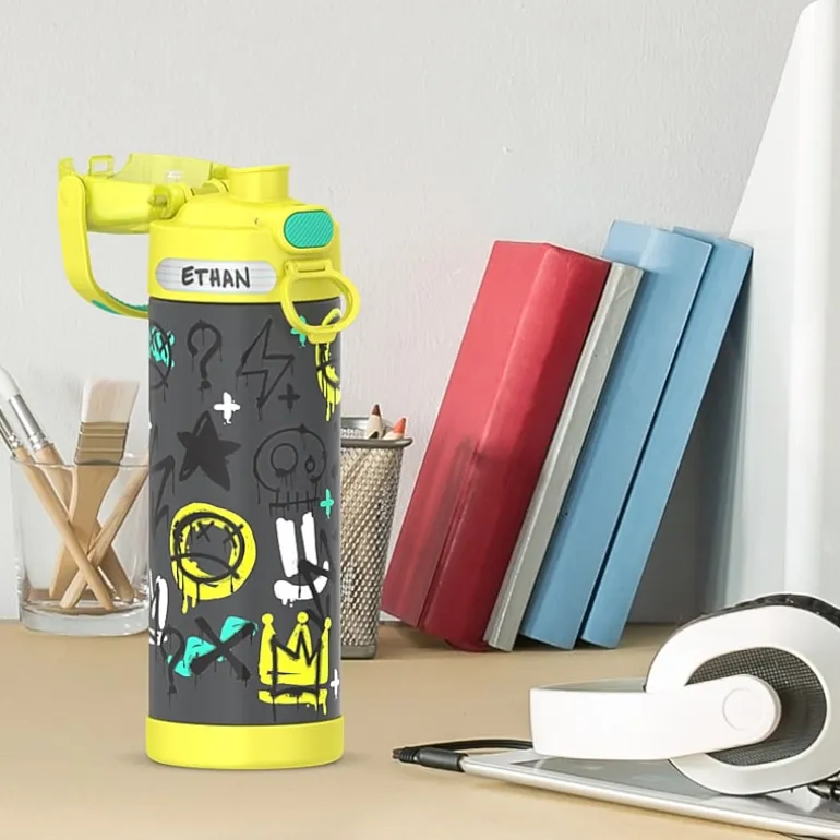 Thermos Grafitti Boy Stainless Steel 16oz. Water Bottle