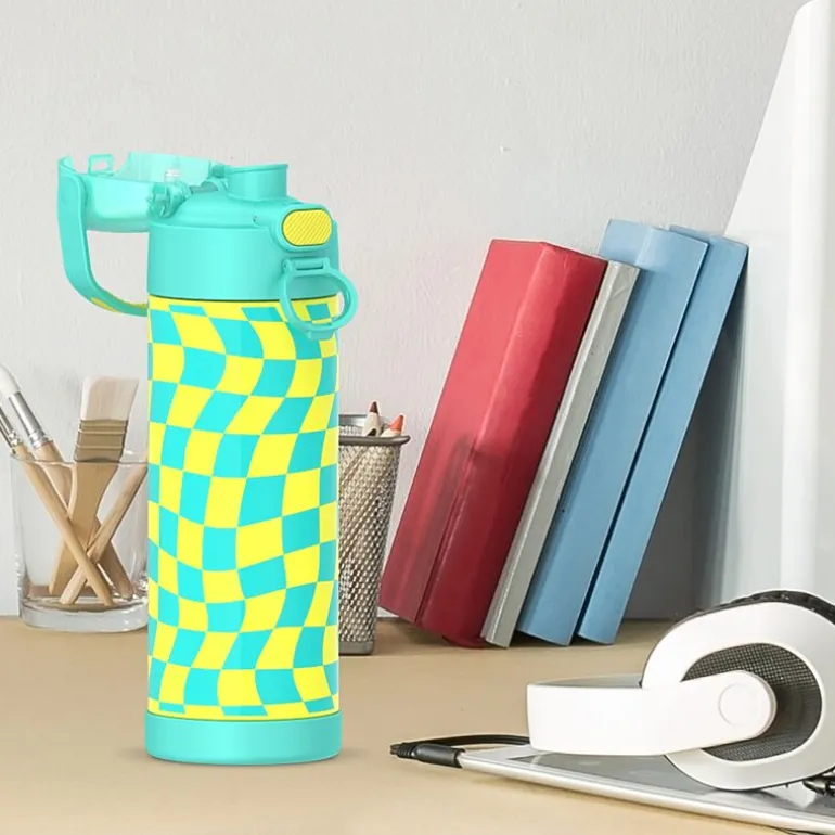 Thermos Stainless Steel Checkers 16oz. Water Bottle