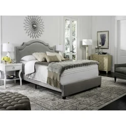 Theron Velvet Upholstered Bed