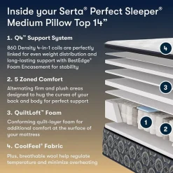 The Serta Perfect Sleeper Mondale 14" Medium Pillow Top - Mattress + Box Spring