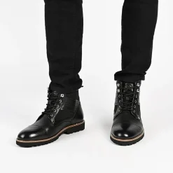 Thomas And Vine Mens Feron Flat Heel Lace Up Boots