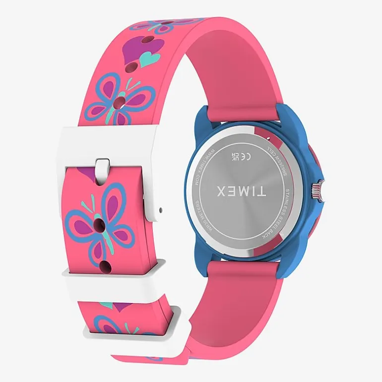 Timex Girls Pink Strap Watch Tw2y59700jt