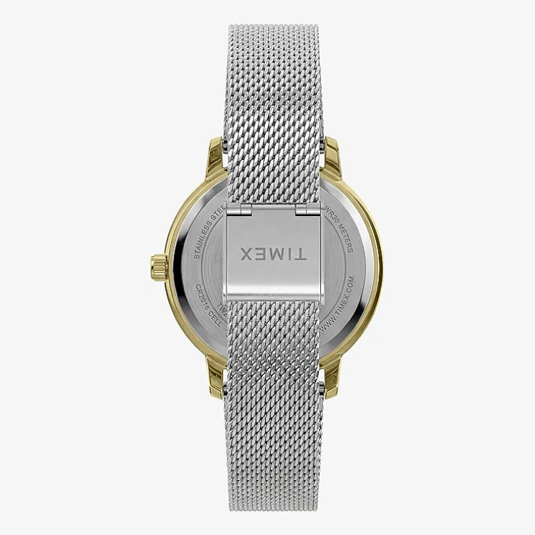 Timex Womens Silver Tone Stainless Steel Bracelet Watch Tw2y48800jt