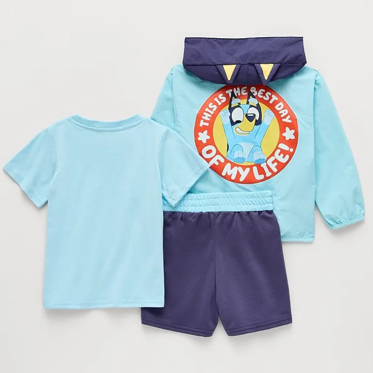Toddler Boys Bluey 3-pc. Short Set