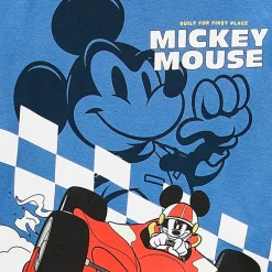 Toddler Boys Crew Neck Long Sleeve Regular Fit Mickey Mouse Graphic T-Shirt