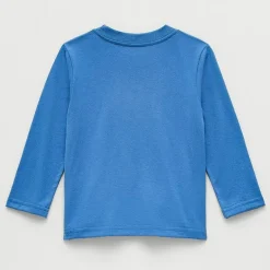 Toddler Boys Crew Neck Long Sleeve Regular Fit Mickey Mouse Graphic T-Shirt