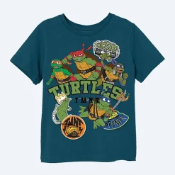 Toddler Boys Crew Neck Short Sleeve Regular Fit Teenage Mutant Ninja Turtles Graphic T-Shirt