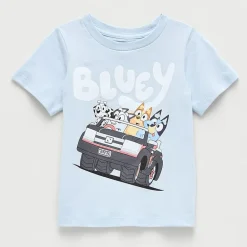 Toddler Boys Crew Neck Short Sleeve Regular Fit Bluey Graphic T-Shirt