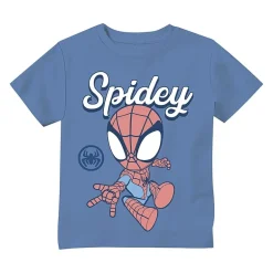 Toddler Boys Crew Neck Short Sleeve Regular Fit Marvel Spiderman Graphic T-Shirt