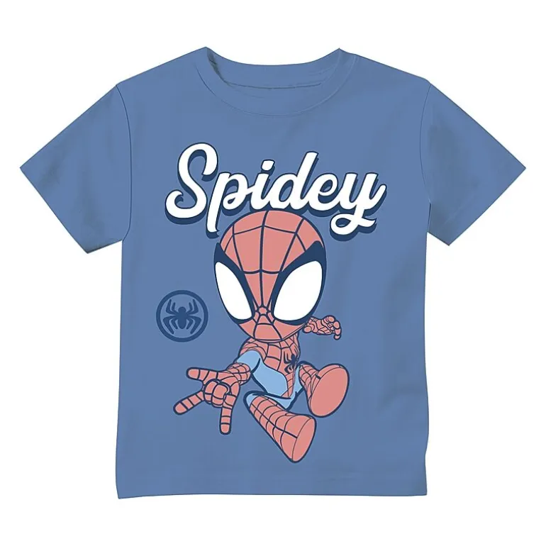 Toddler Boys Crew Neck Short Sleeve Regular Fit Marvel Spiderman Graphic T-Shirt