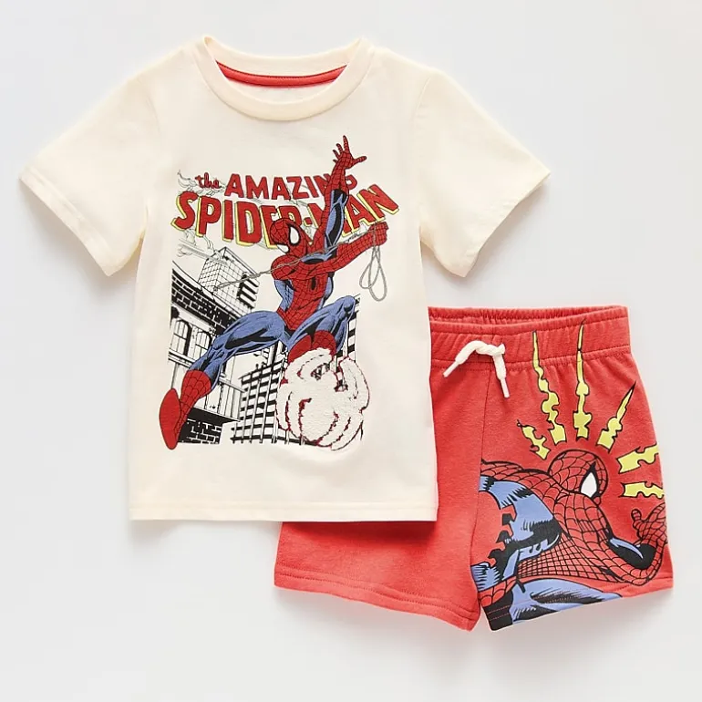 Toddler Boys Marvel Spiderman 2-pc. Short Set