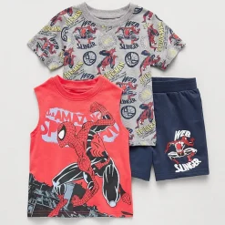 Toddler Boys Marvel Spiderman 3-pc. Short Set