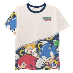 Toddler Boys Round Neck Short Sleeve Regular Fit Sonic the Hedgehog Graphic T-Shirt