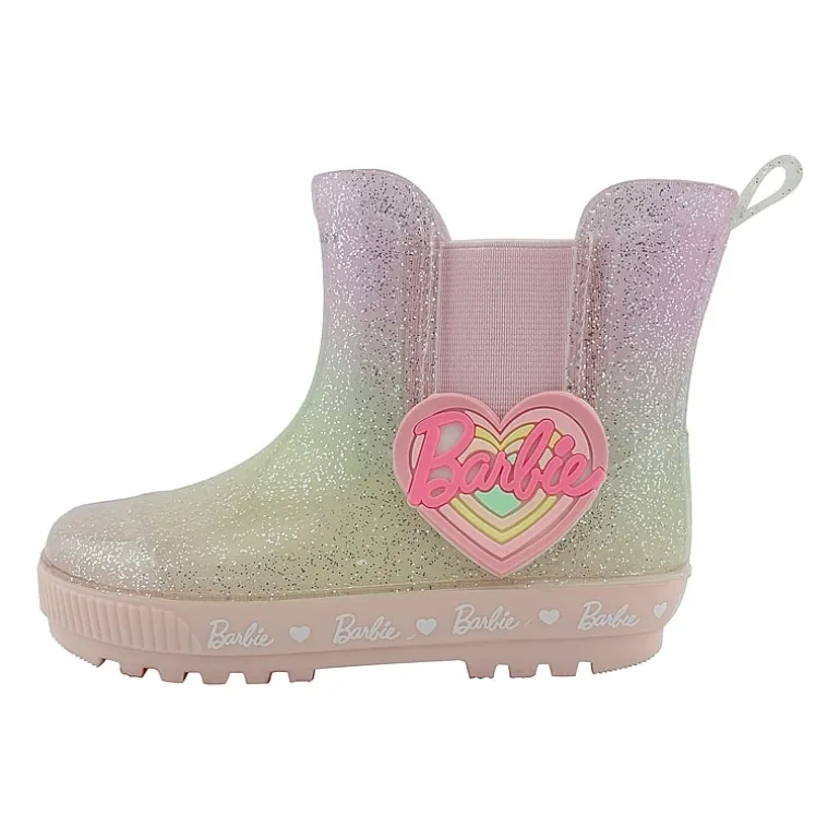 Toddler Girls Barbie Barbie Flat Heel Rain Boots
