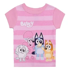 Toddler Girls Bluey Crew Neck Short Sleeve 4-pc. Pajama Set