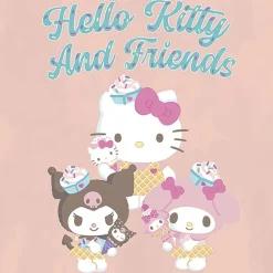 Toddler Girls Crew Neck Short Sleeve Regular Fit Hello Kitty Graphic T-Shirt