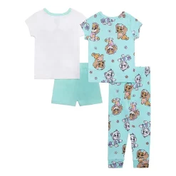 Toddler Girls Paw Patrol Crew Neck Short Sleeve 4-pc. Pajama Set