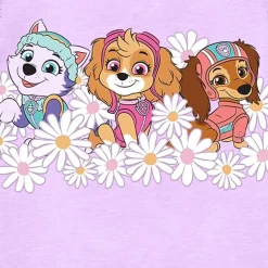 Toddler Girls Round Neck Sleeveless Regular Fit Paw Patrol Graphic T-Shirt
