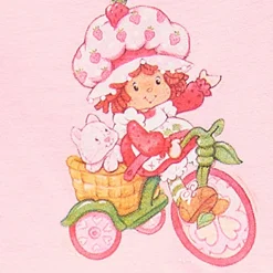 Toddler Girls Sleeveless Flutter Strawberry Shortcake A-Line Dress