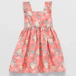 Toddler Girls Sleeveless Hello Kitty A-Line Dress