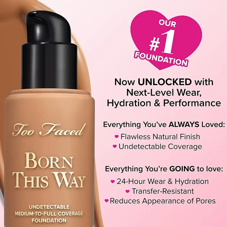 Too Faced Born This Way Undetectable Medium-To-Full Coverage Foundation