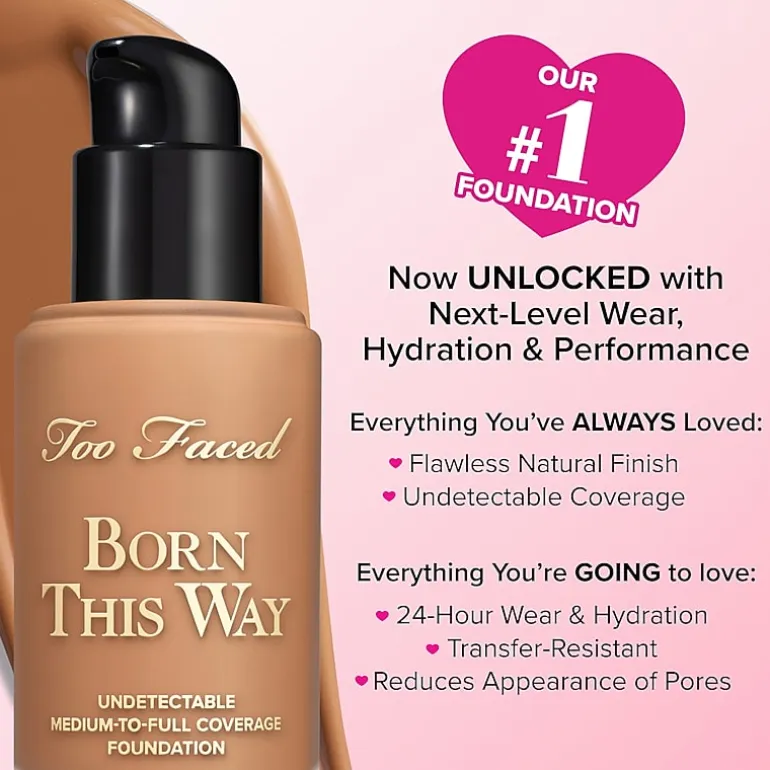 Too Faced Born This Way Undetectable Medium-To-Full Coverage Foundation