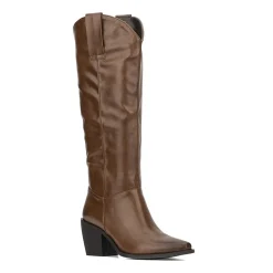 Torgeis Womens Arizona Block Heel Dress Boots