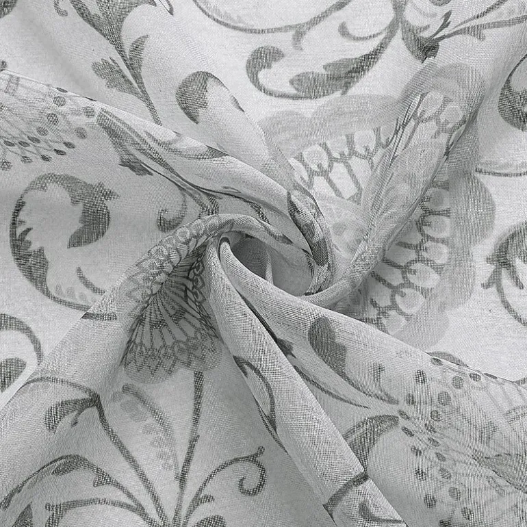 Toronto Printed Grommet Top Sheer Set of 2 Curtain Panel