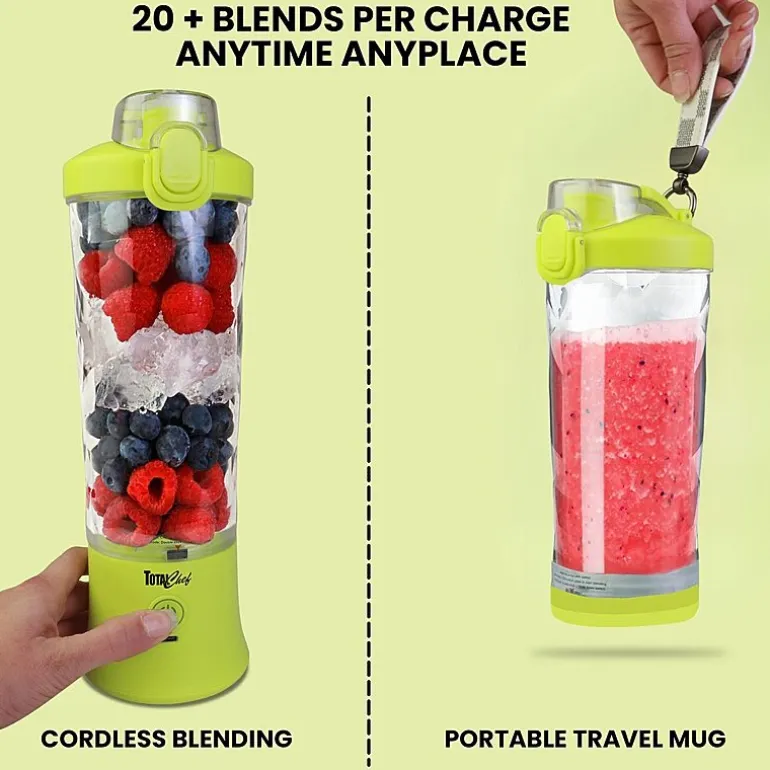 Total Chef Cordless USB Portable Blender 20 oz
