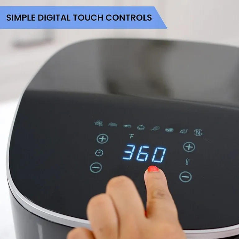 Total Chef Digital Air Fryer, 5 Qt Touch Controls