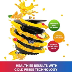 Total Chef Slow Juicer- Masticating Cold Press Extractor