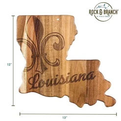 Totally Bamboo Origins State Shaped Serving and Cutting Board