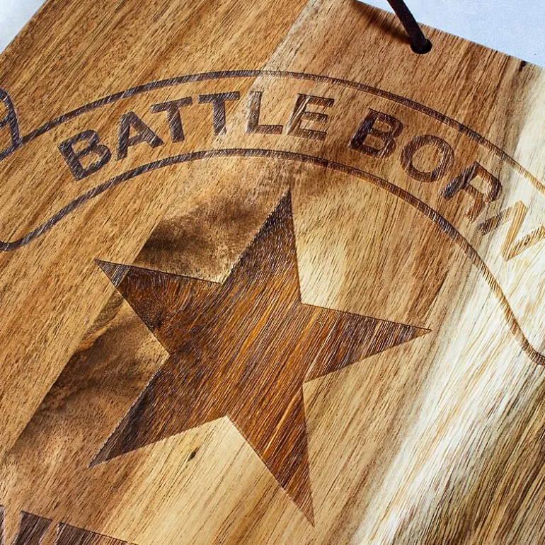 Totally Bamboo Origins State Shaped Serving and Cutting Board