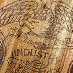 Totally Bamboo Origins State Shaped Serving and Cutting Board