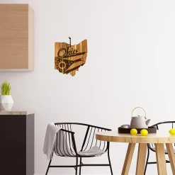 Totally Bamboo Origins State Shaped Serving and Cutting Board