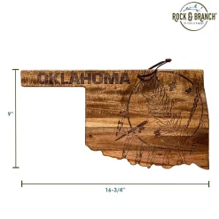 Totally Bamboo Origins State Shaped Serving and Cutting Board
