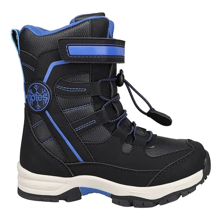Totes Big Kid Boys Sage Waterproof Insulated Flat Heel Winter Boots
