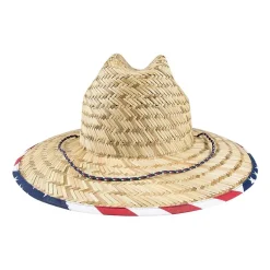 Totes Lifeguard Americana Straw Mens Safari Hat