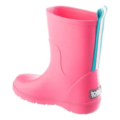 Totes Little & Big Kid Unisex Charley Waterproof Slip Resistant Flat Heel Rain Boots