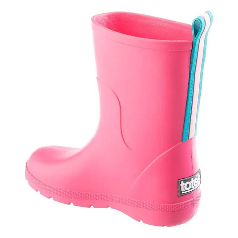 Totes Little & Big Kid Unisex Charley Waterproof Slip Resistant Flat Heel Rain Boots