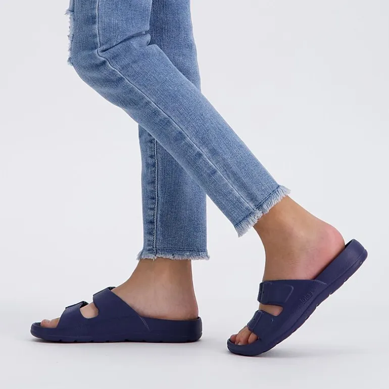 Totes Little & Big Kid Unisex Molded Double Buckle Slide Sandals