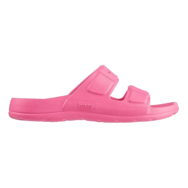 Totes Little & Big Kid Unisex Molded Double Buckle Slide Sandals