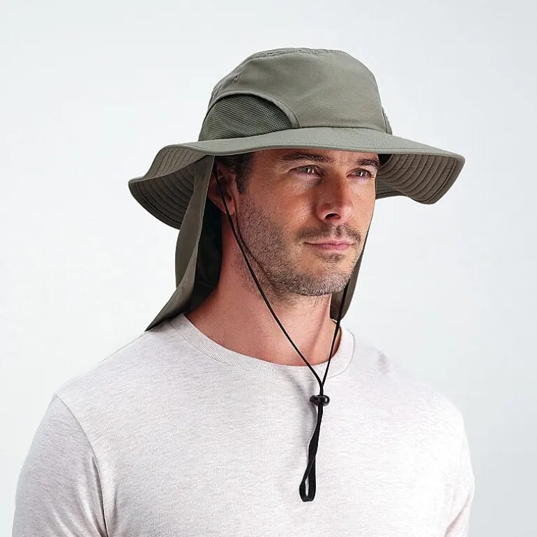 Totes Neck Protector Mens Safari Hat