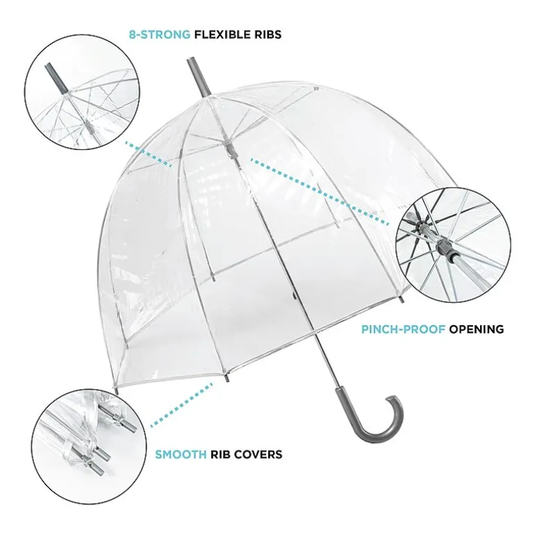 totes® Signature Clear Bubble Umbrella