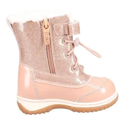 Totes Toddler Girls Quackquack Waterproof Insulated Flat Heel Winter Boots