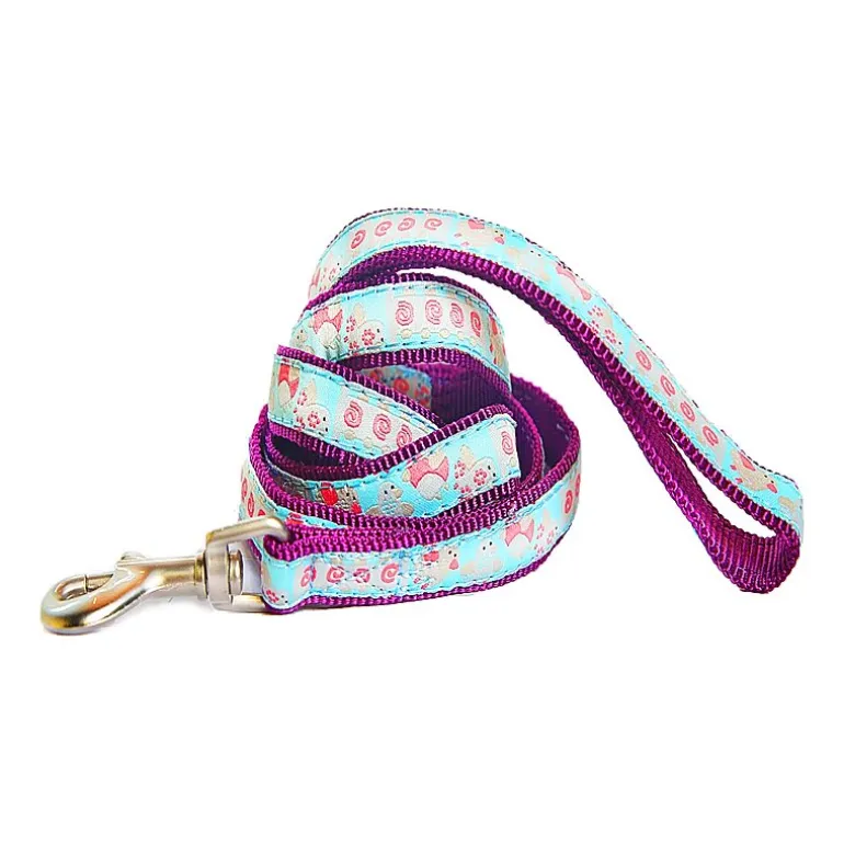 Touchdog Avery Patterned' Tough Stitched Embroidered Collar Dog Leash